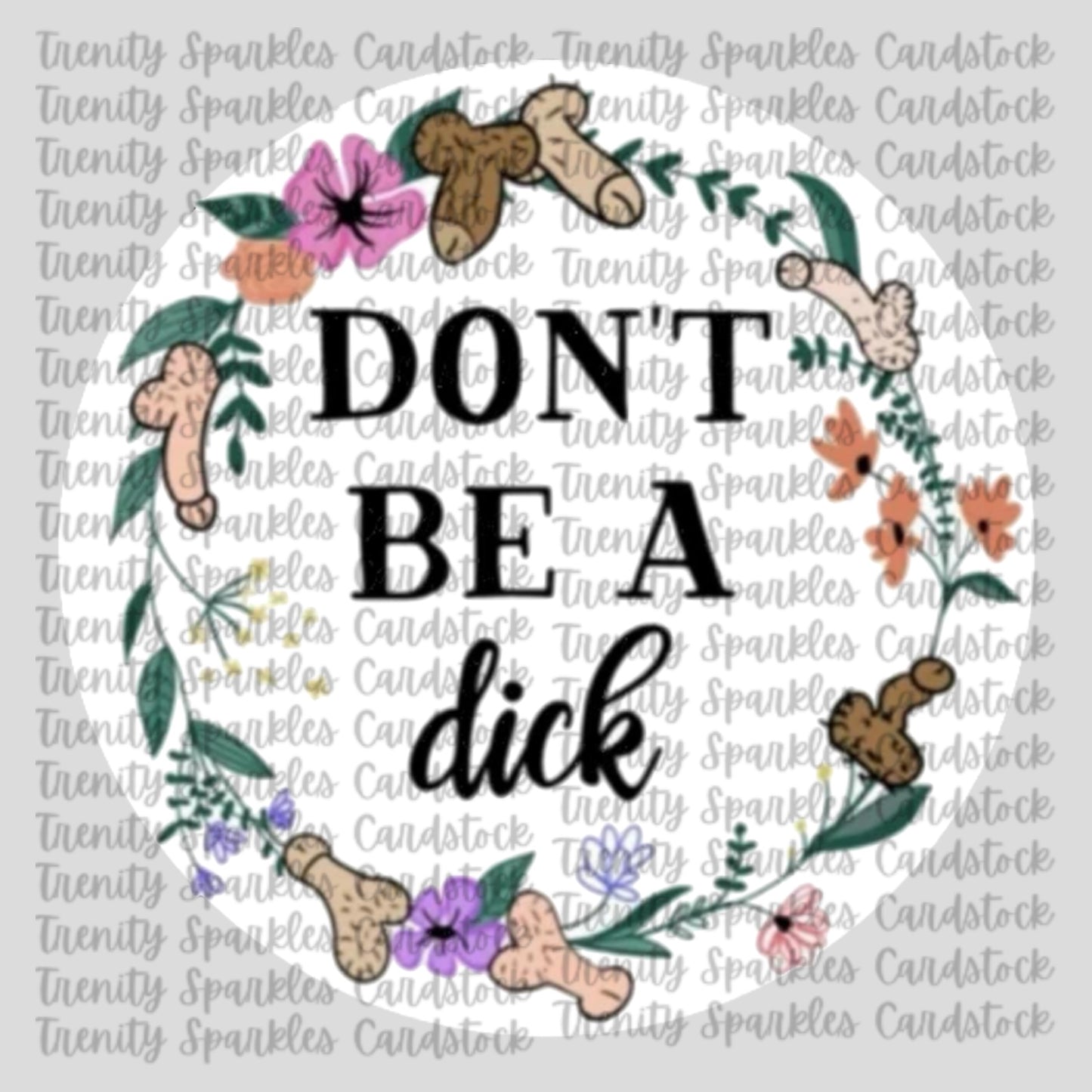 Vulgar Circle Cardstock