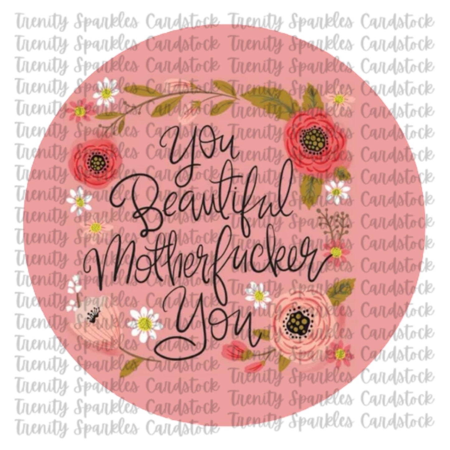 Vulgar Circle Cardstock