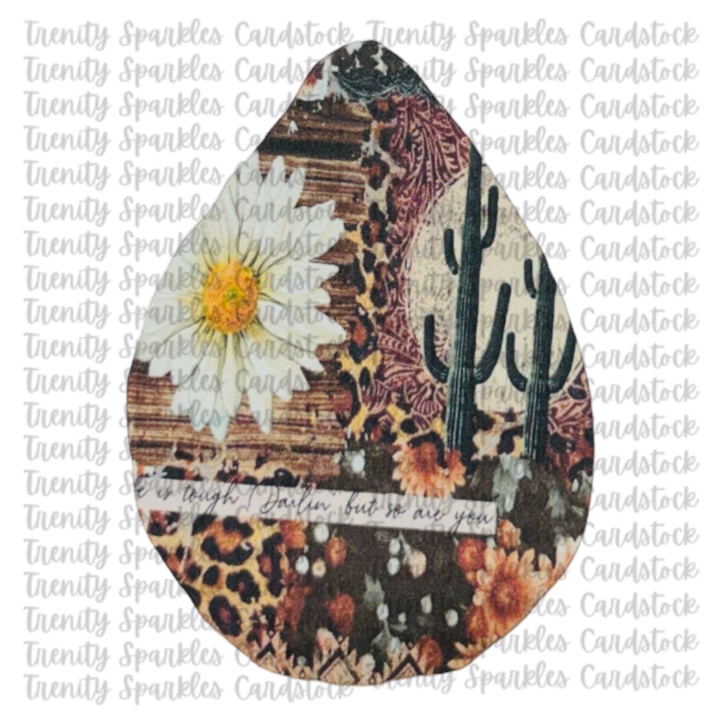 Kay J & Co Oval Blossom Cardstock