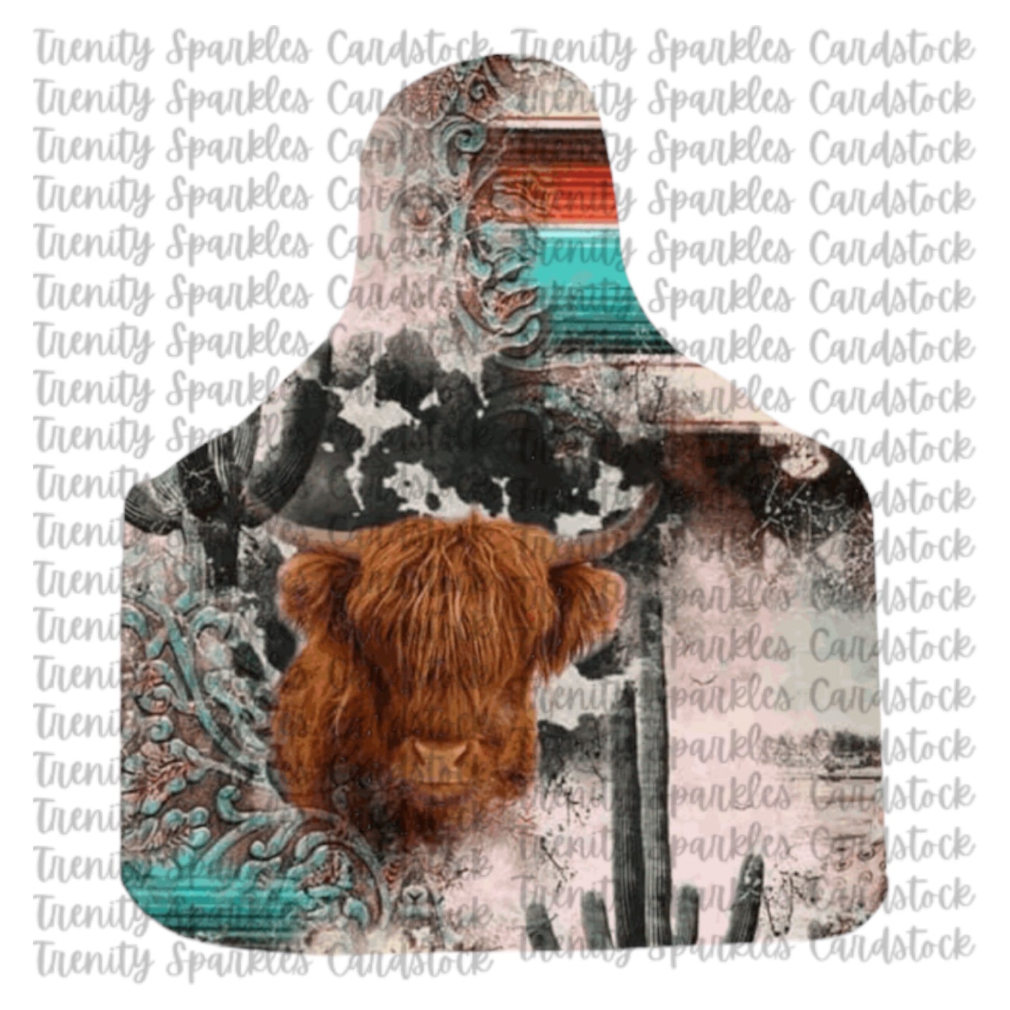 Kay J & Co Cow Tag Cardstock