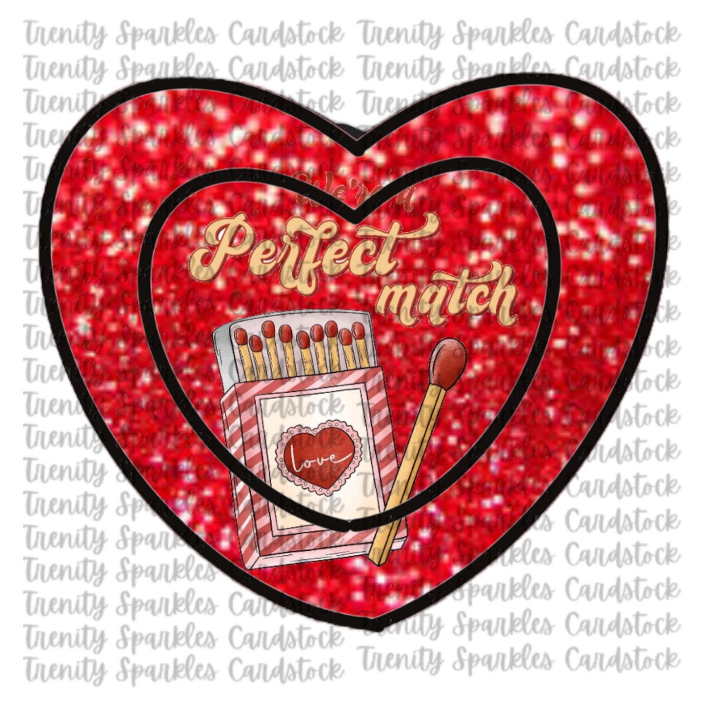 Kay J & Co Heart lollipop Cardstockk