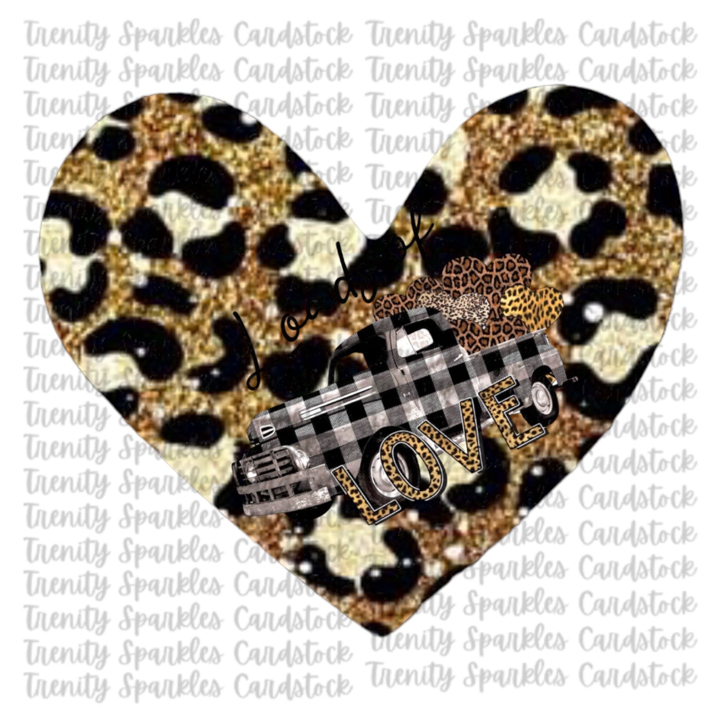 Bossy Boots Conversation Heart Cardstock