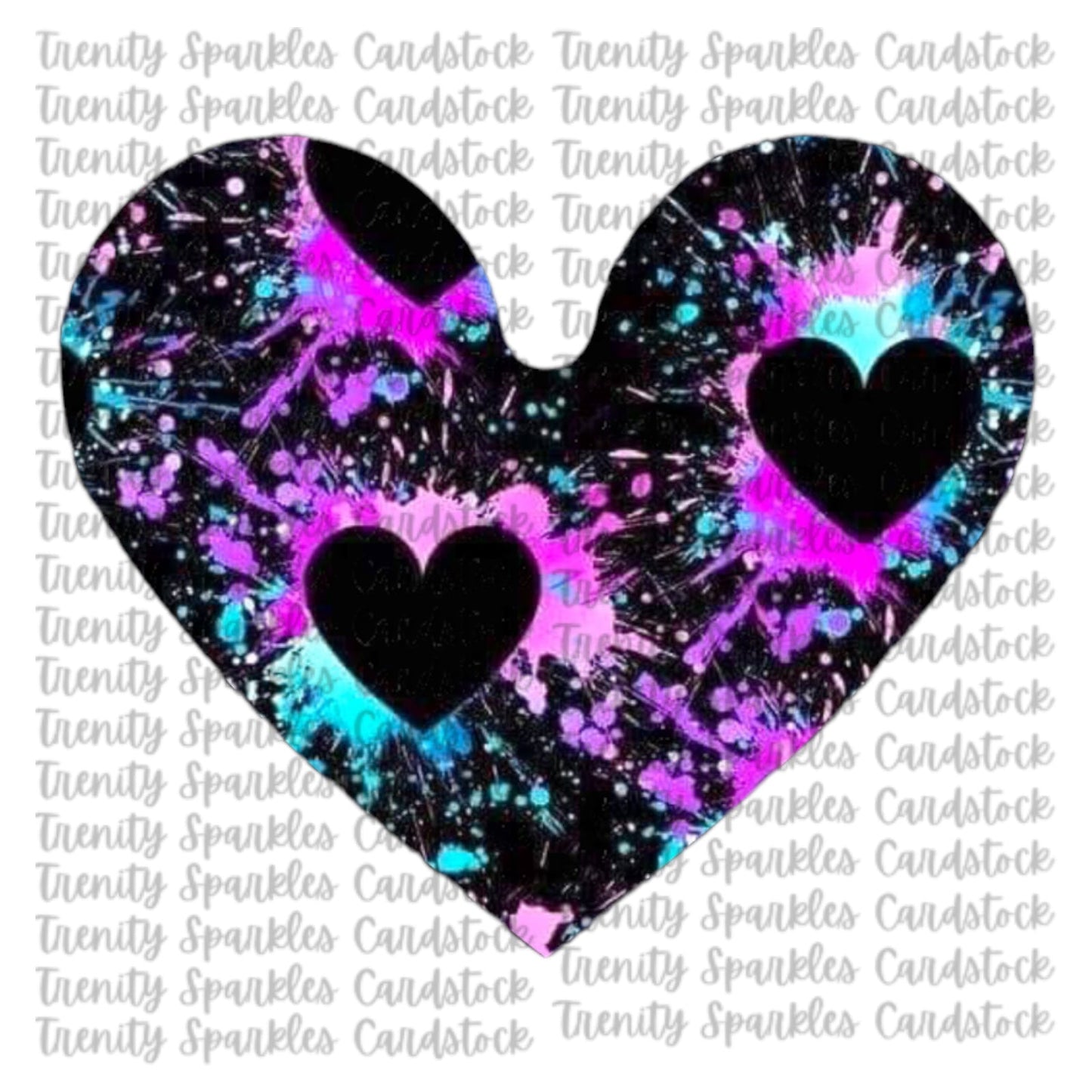 Kay J & Co Heart Shaker Cardstock