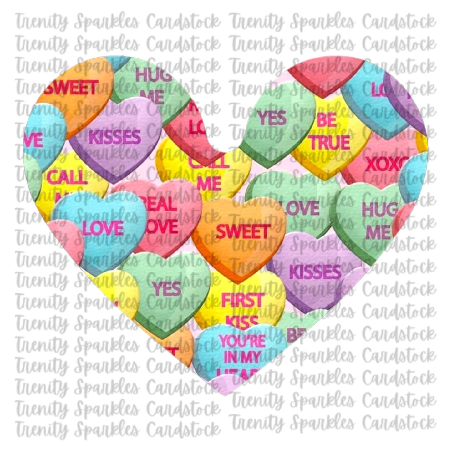 Kay J & Co Heart Shaker Cardstock