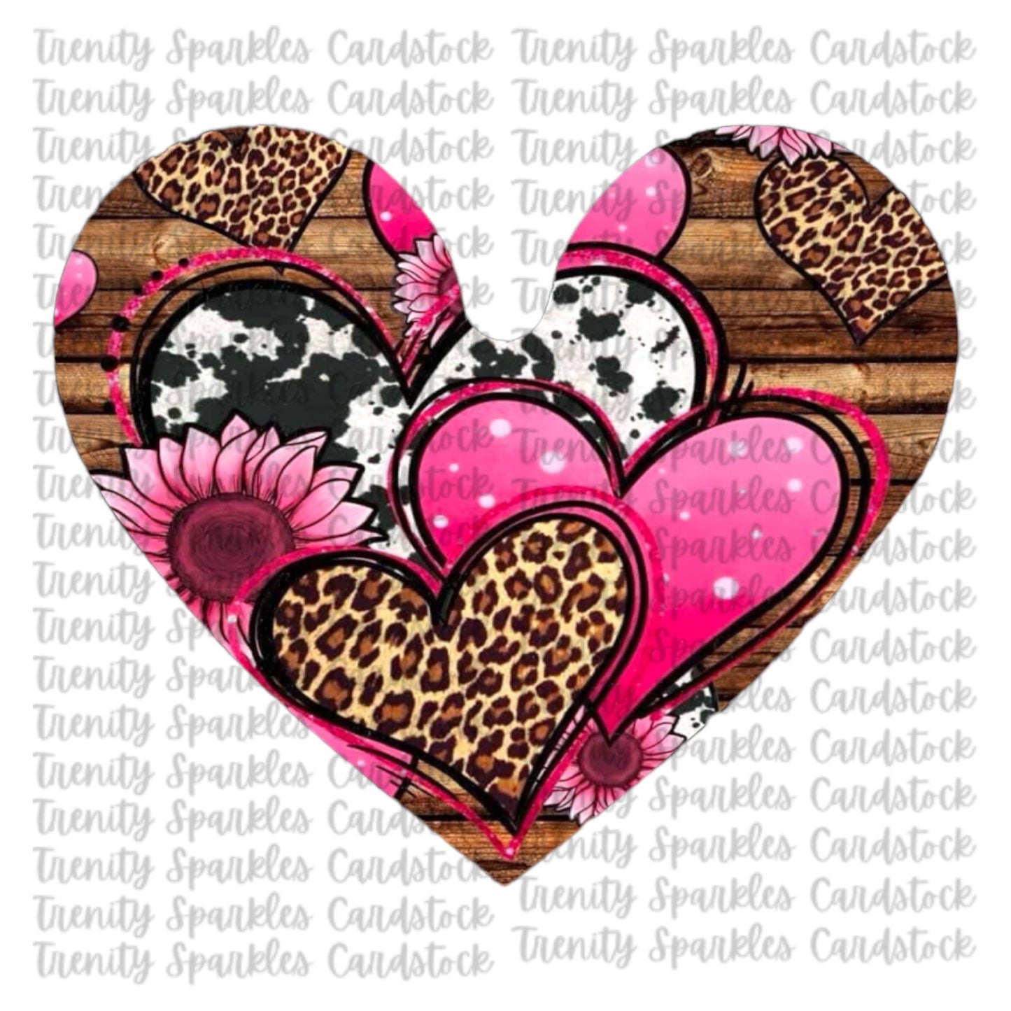 Kay J & Co Heart Shaker Cardstock