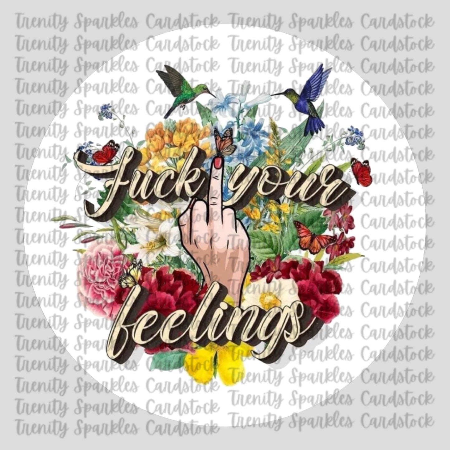 Vulgar Circle Cardstock
