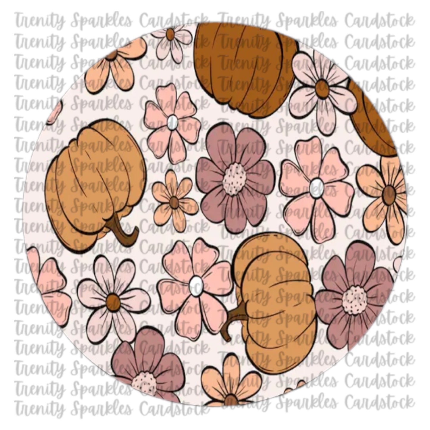 Fall Circle Cardstock