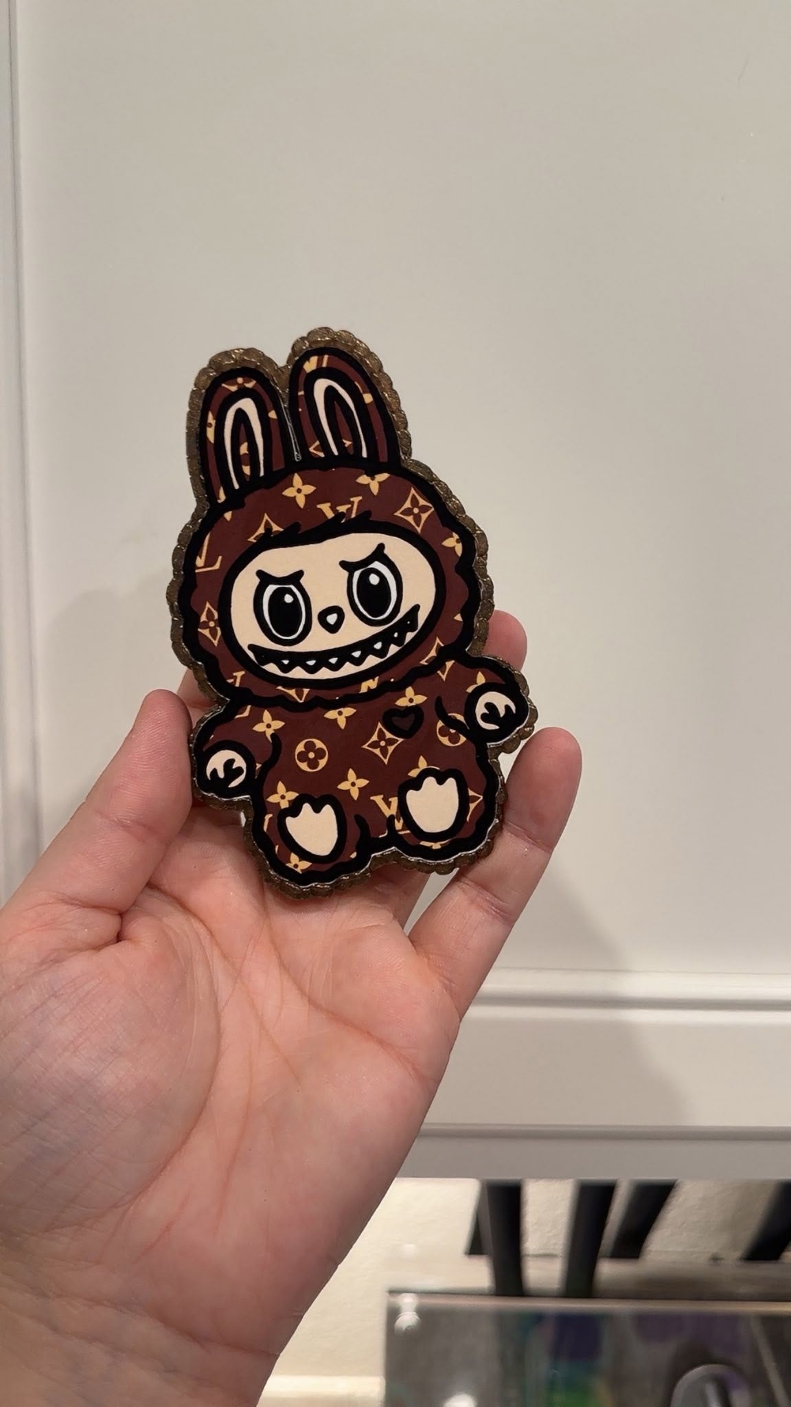 TRC sitting Labubu cardstock only