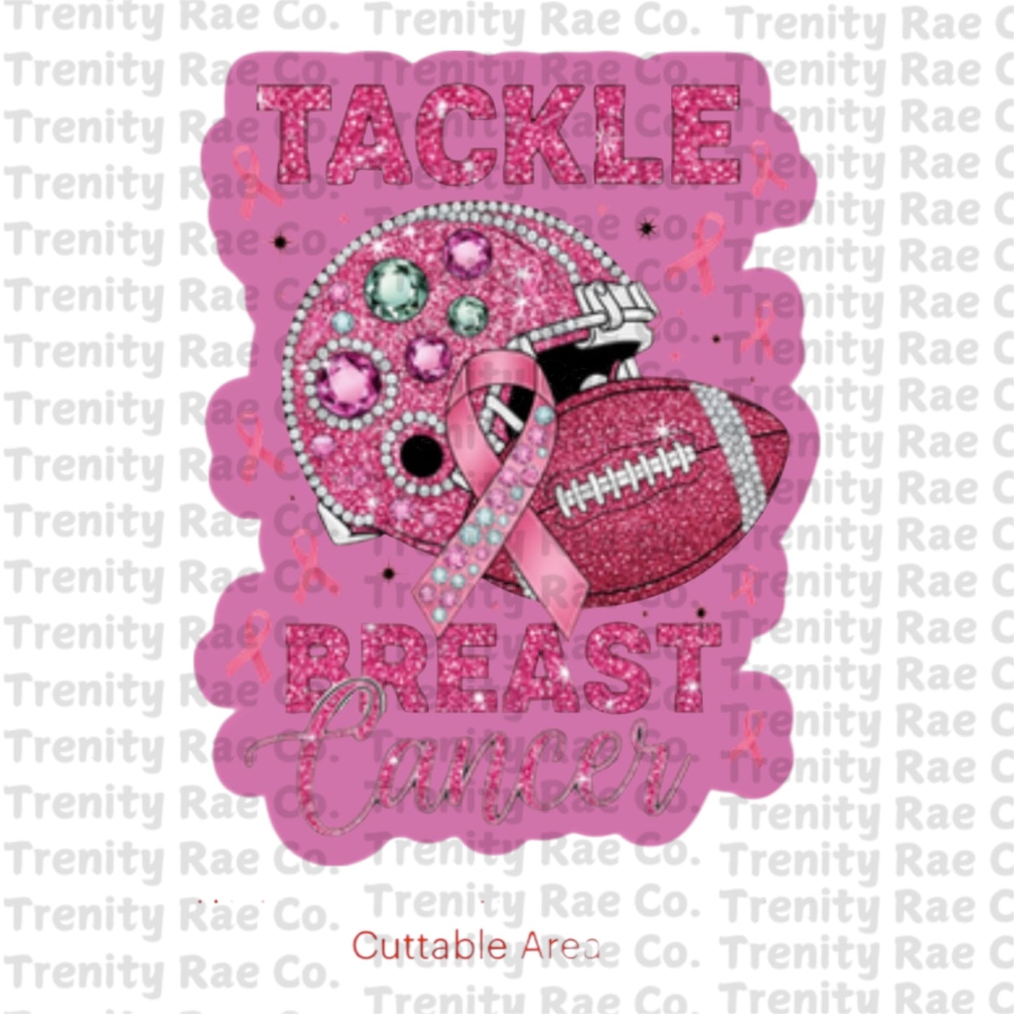 TRC tackle breast cancer cardstock