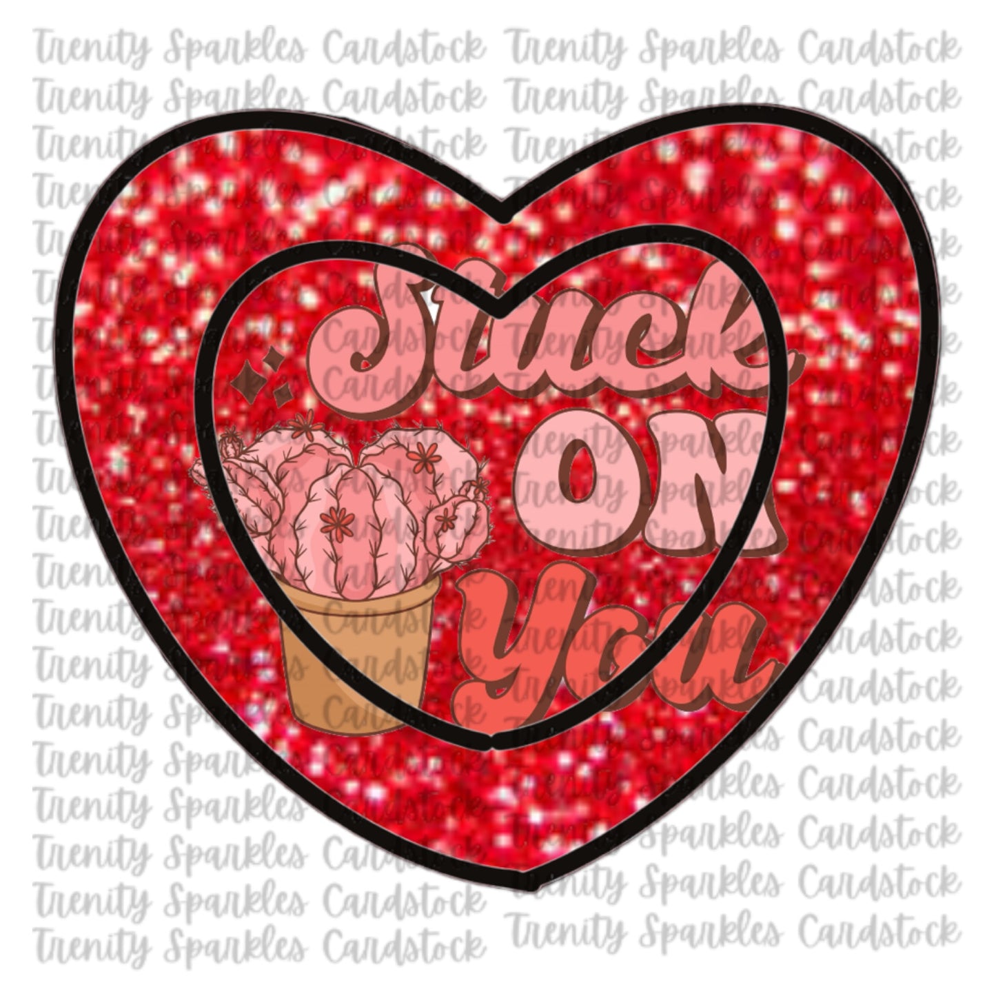 Kay J & Co Heart lollipop Cardstockk