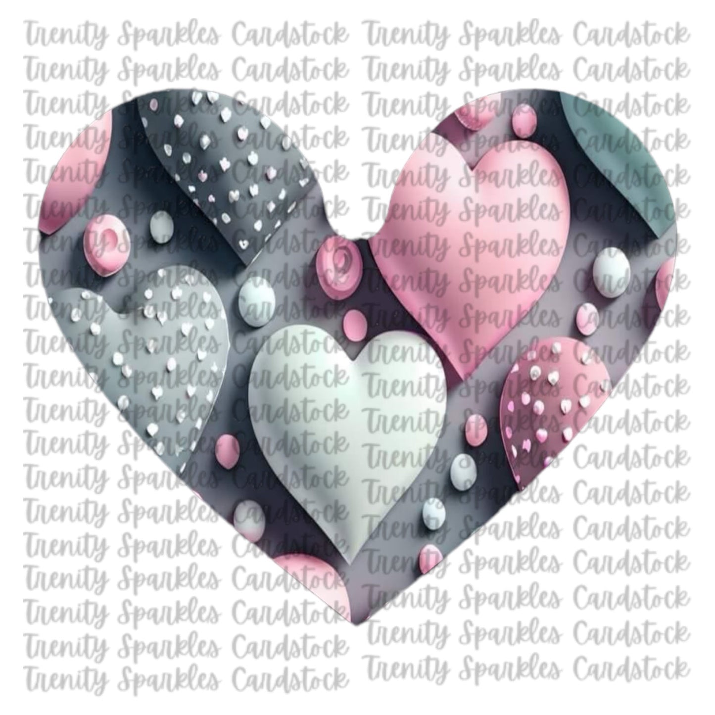 Kay J & Co Heart Shaker Cardstock