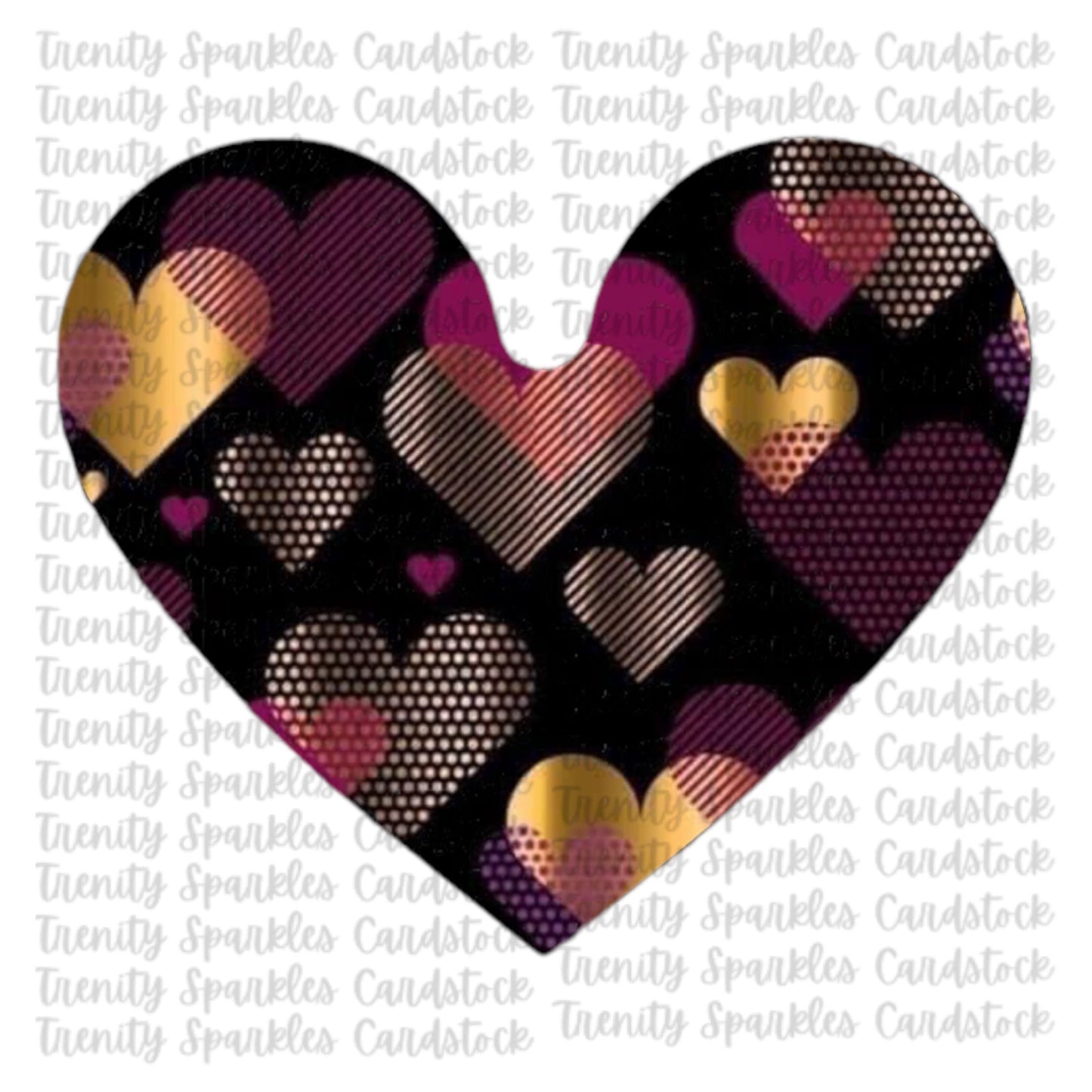 Kay J & Co Heart Shaker Cardstock