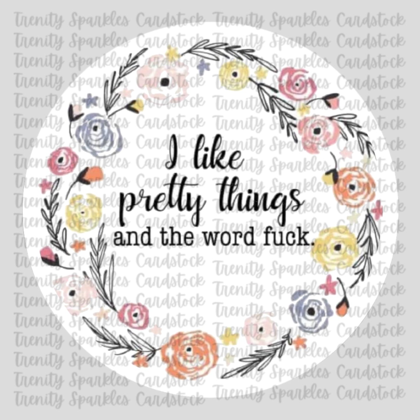 Vulgar Circle Cardstock