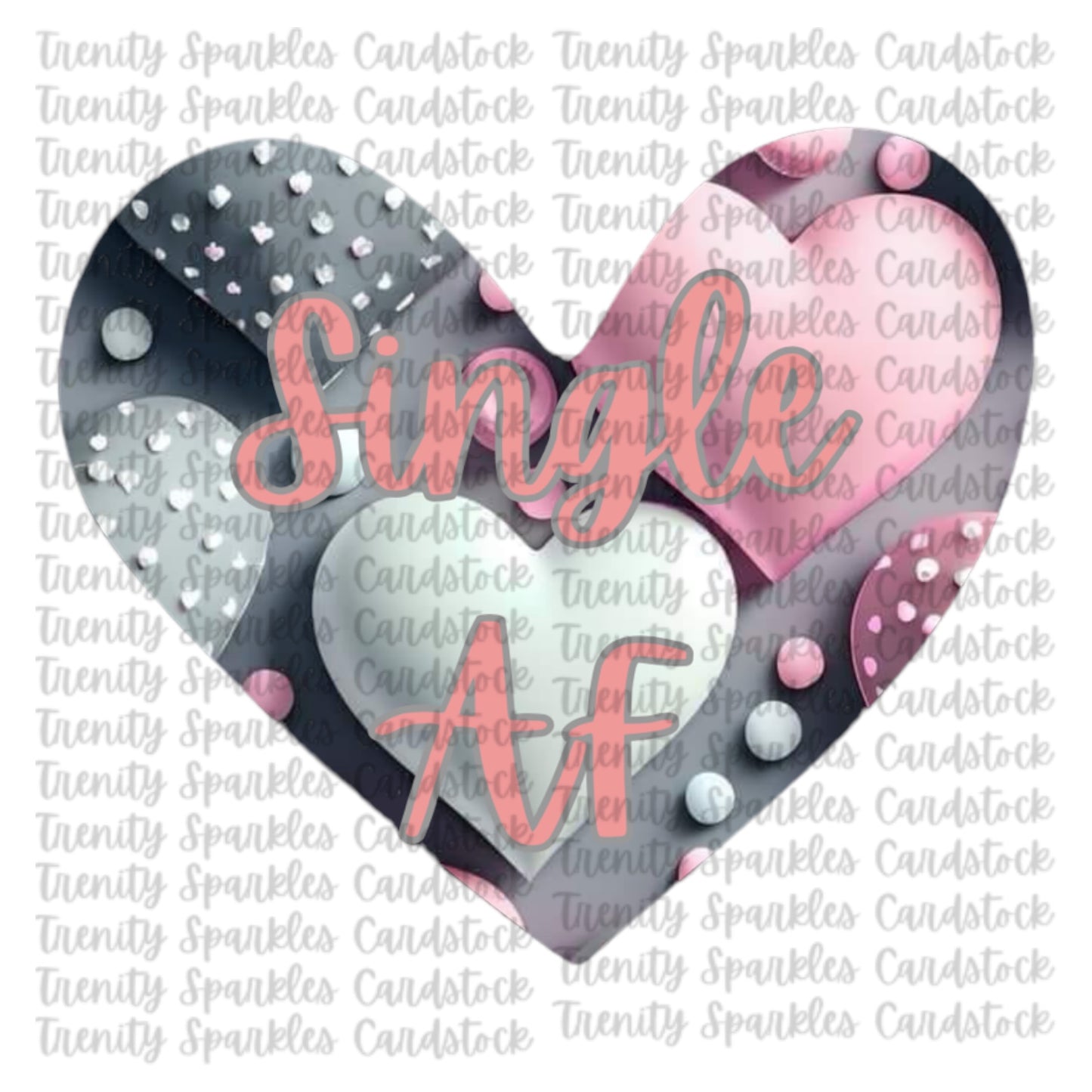 Bossy Boots Conversation Heart Cardstock