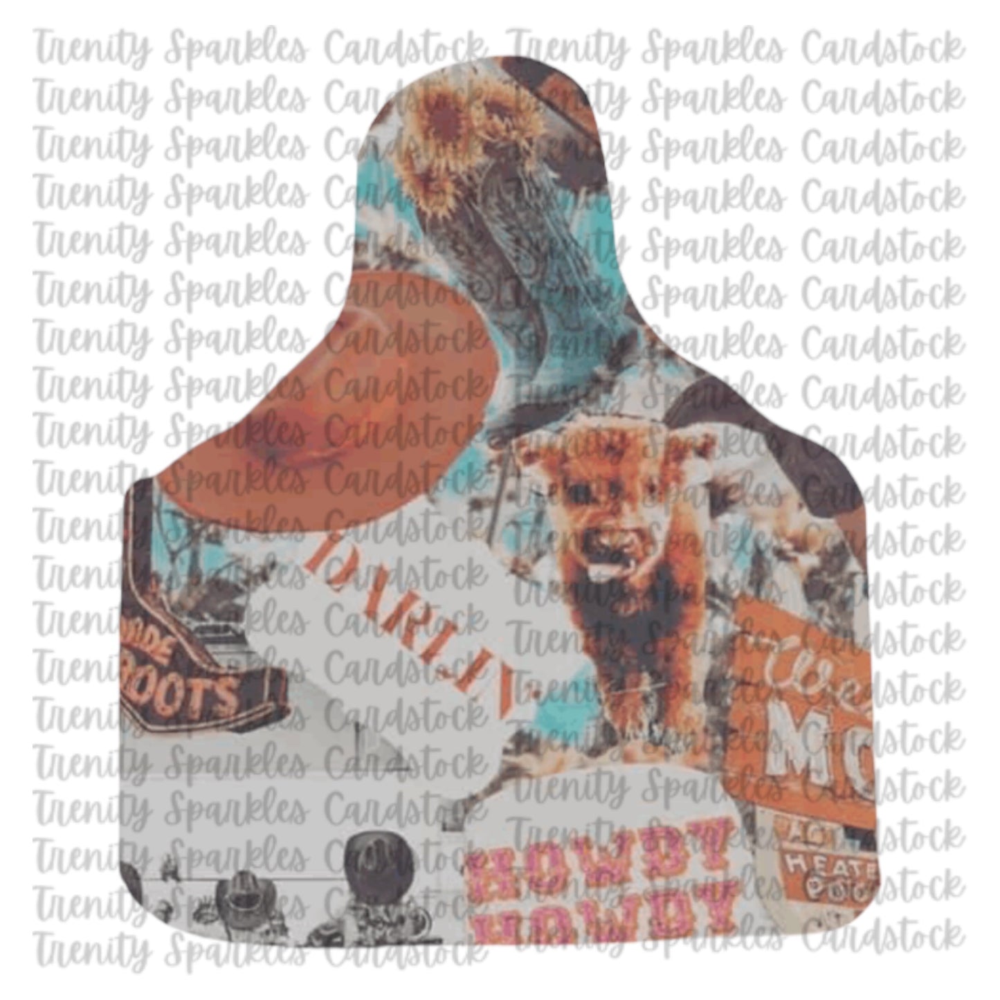 Kay J & Co Cow Tag Cardstock
