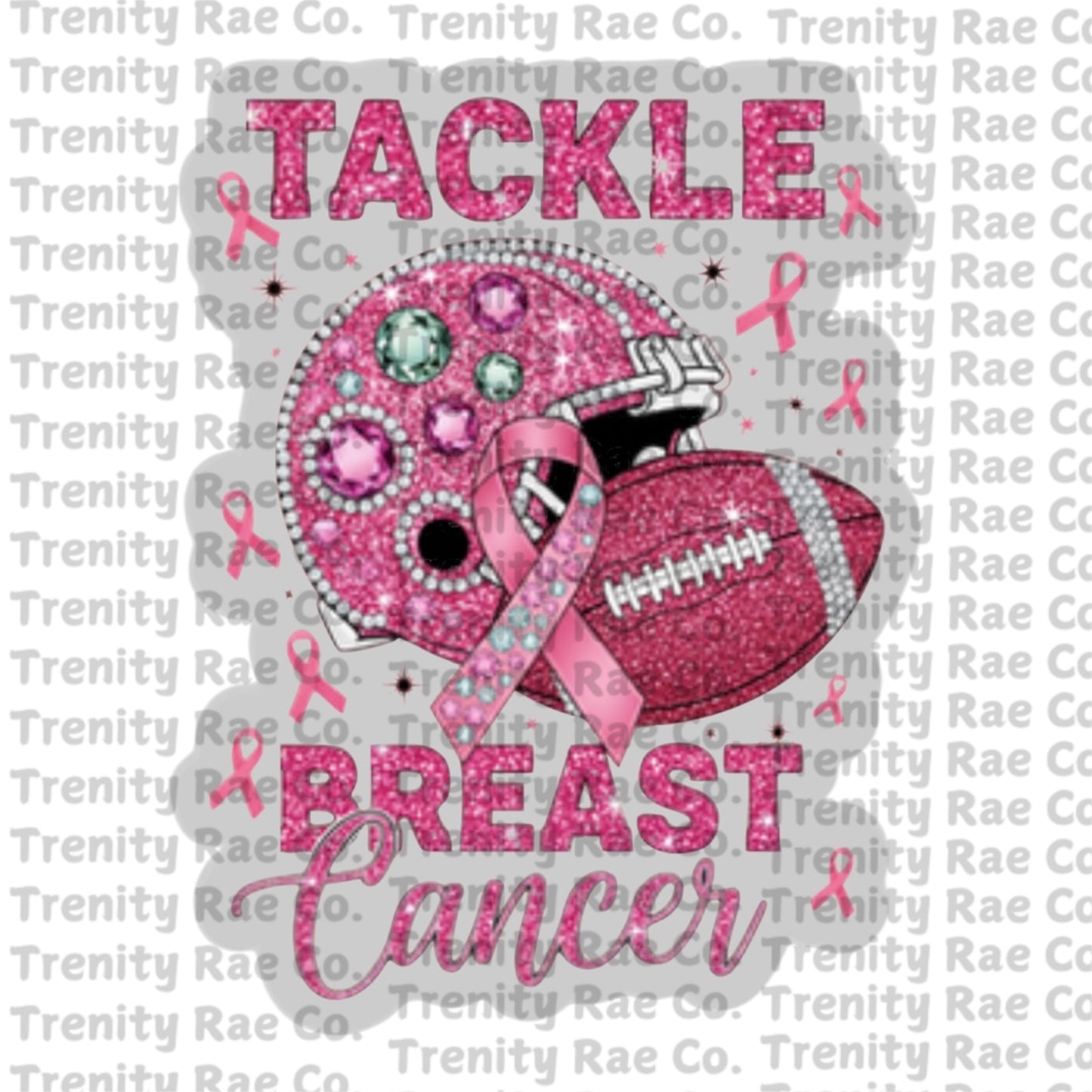 TRC tackle breast cancer cardstock