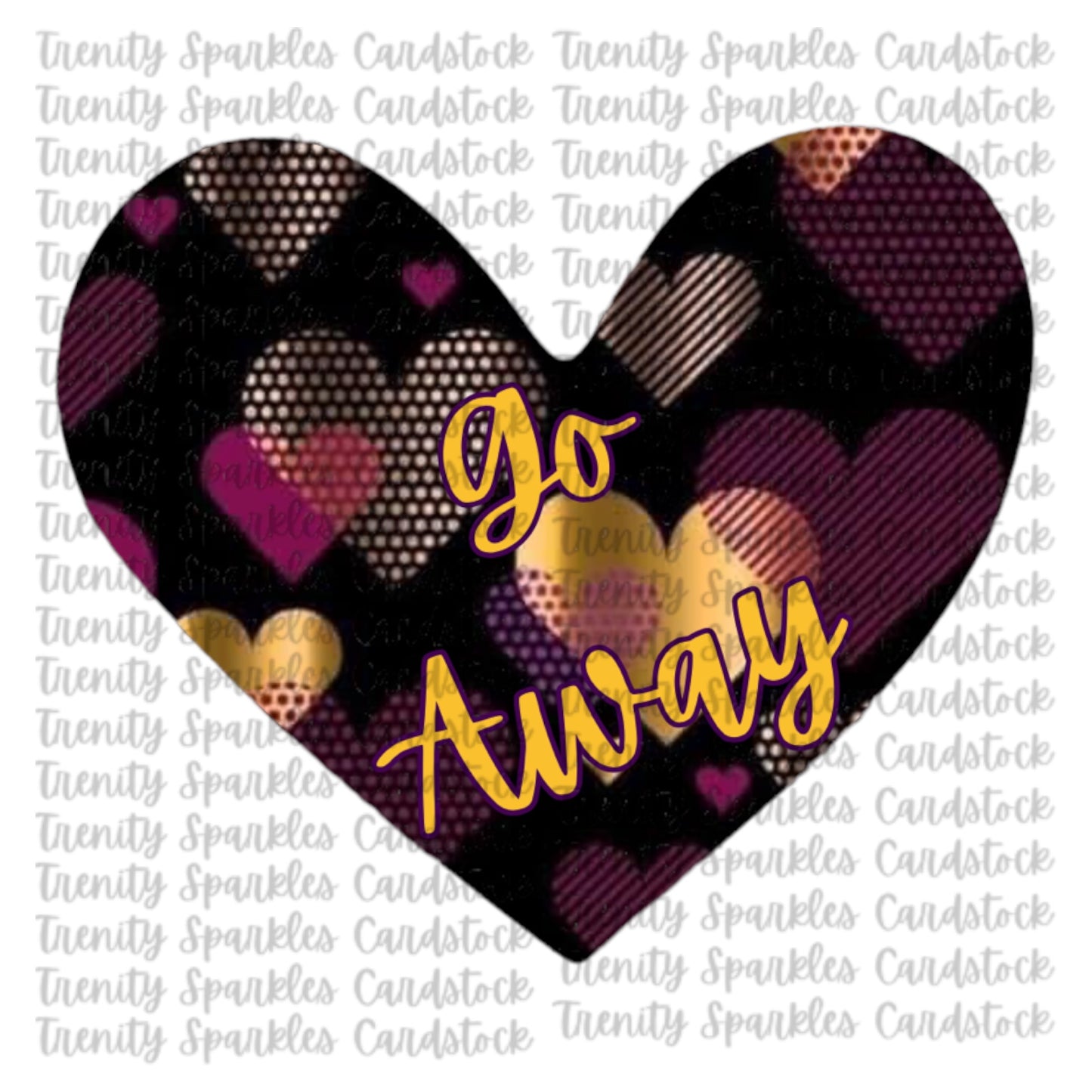 Bossy Boots Conversation Heart Cardstock