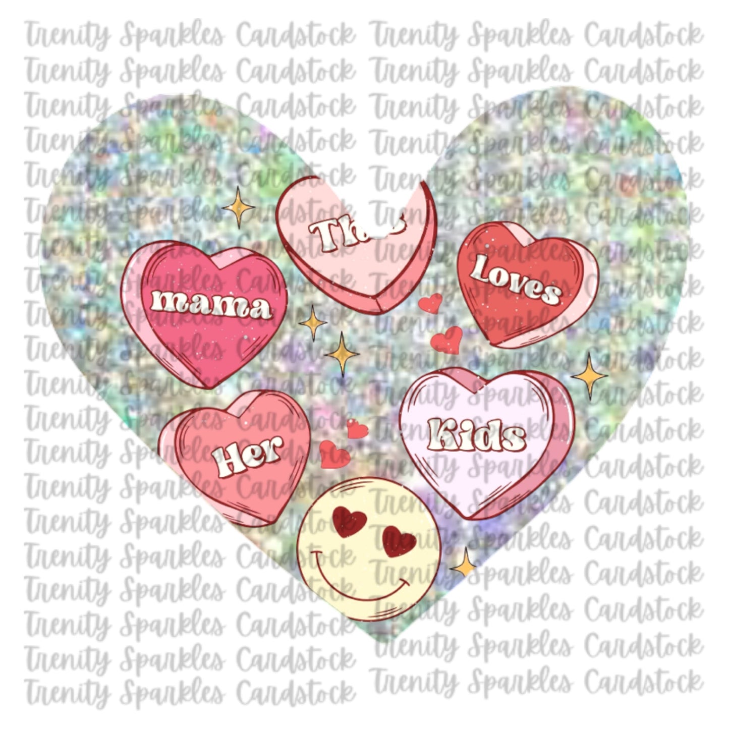 Bossy Boots Conversation Heart Cardstock