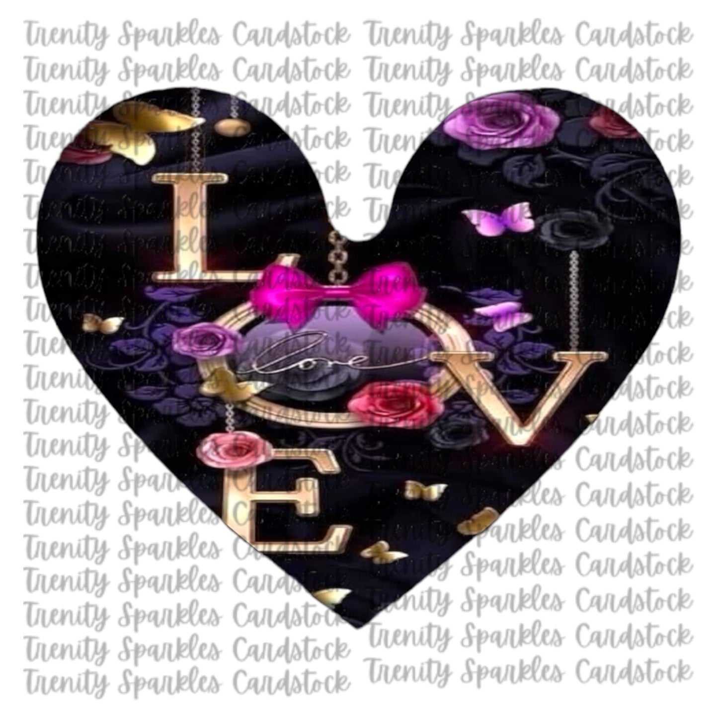 Kay J & Co Heart Shaker Cardstock