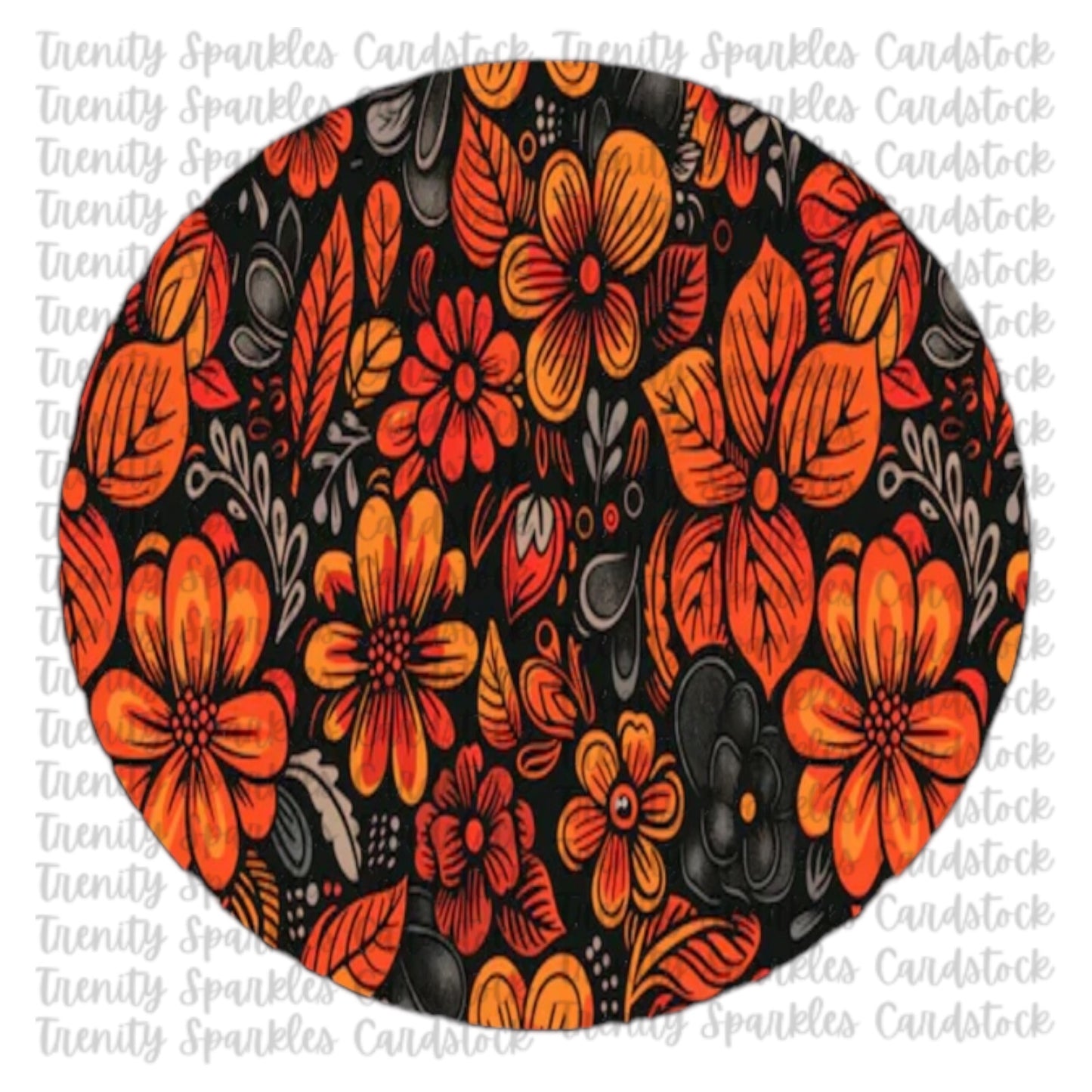Fall Circle Cardstock