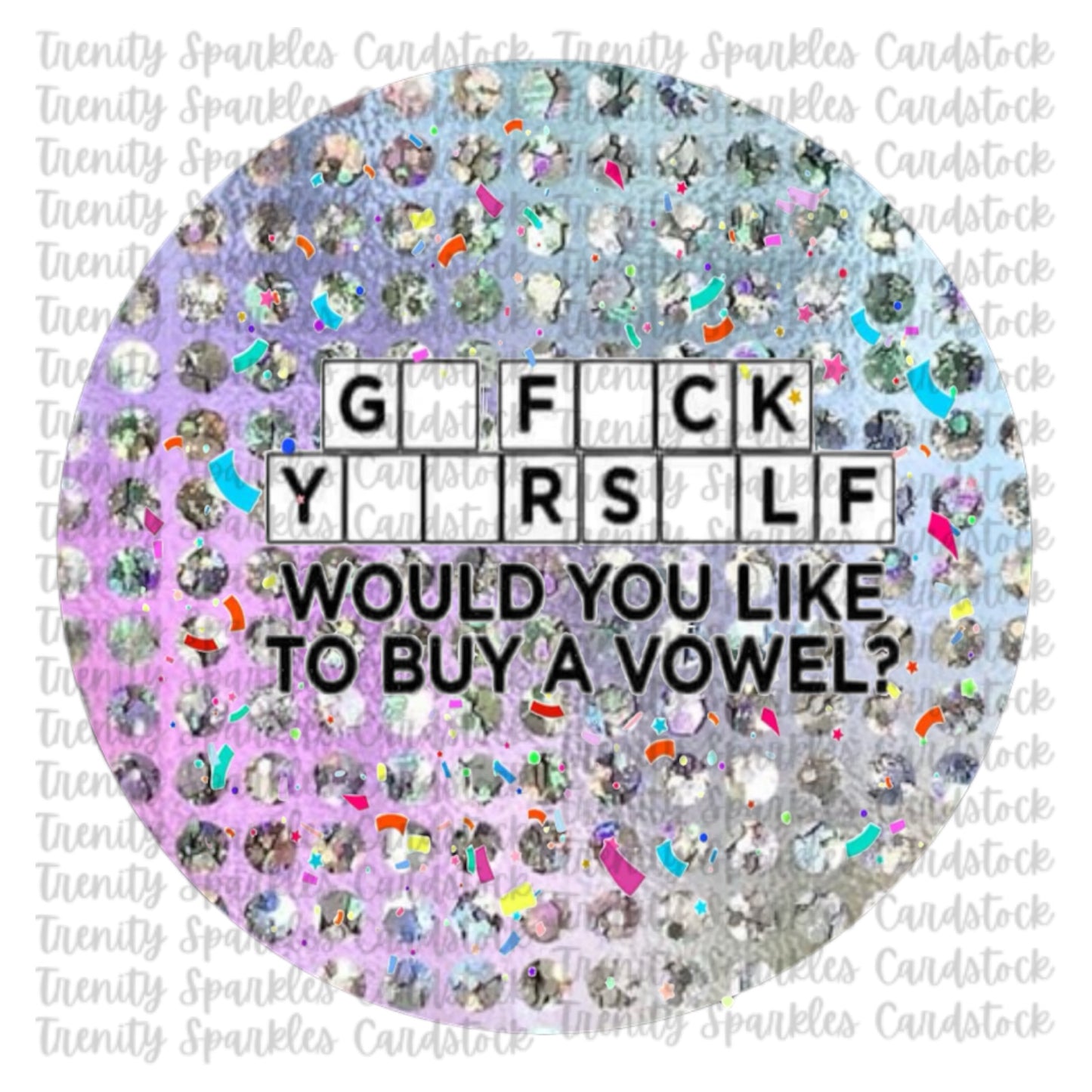 Vulgar Circle Cardstock