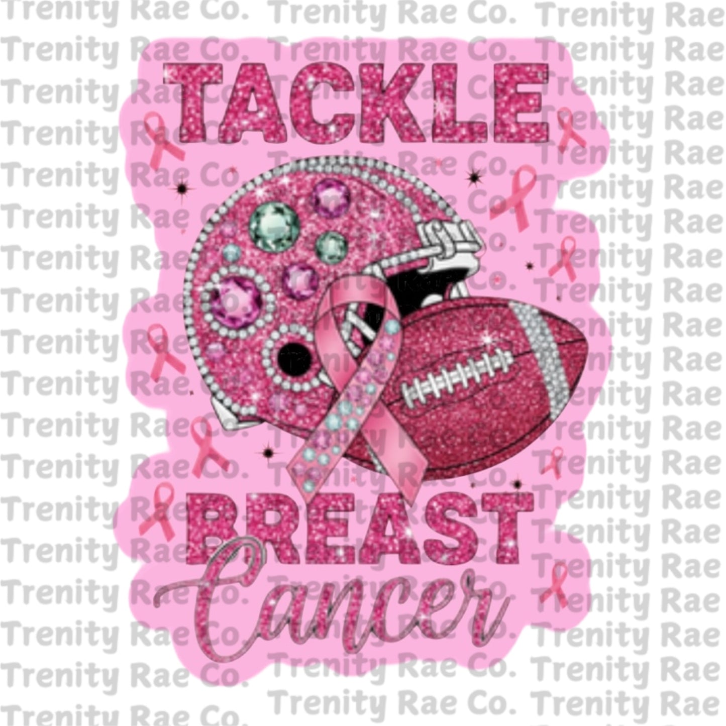 TRC tackle breast cancer cardstock
