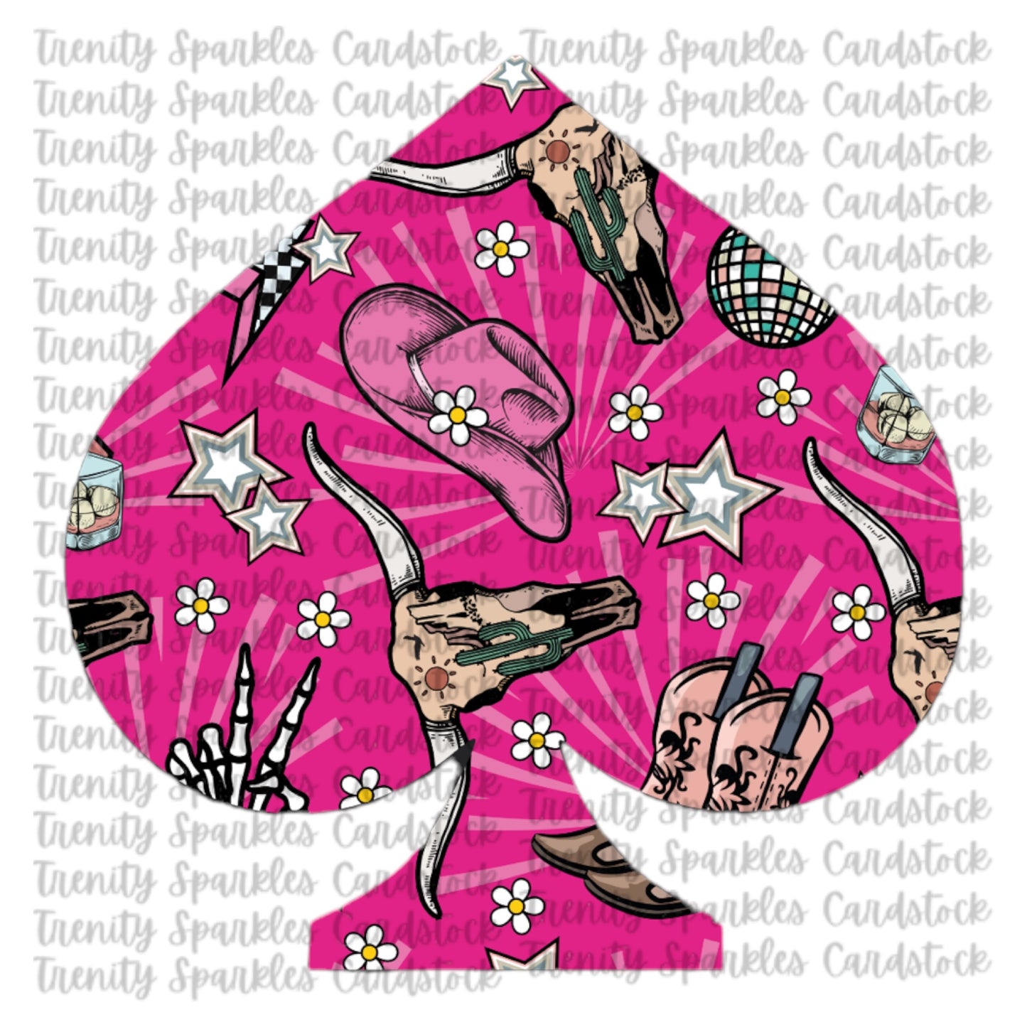 Bossy Boots Spade Cardstock