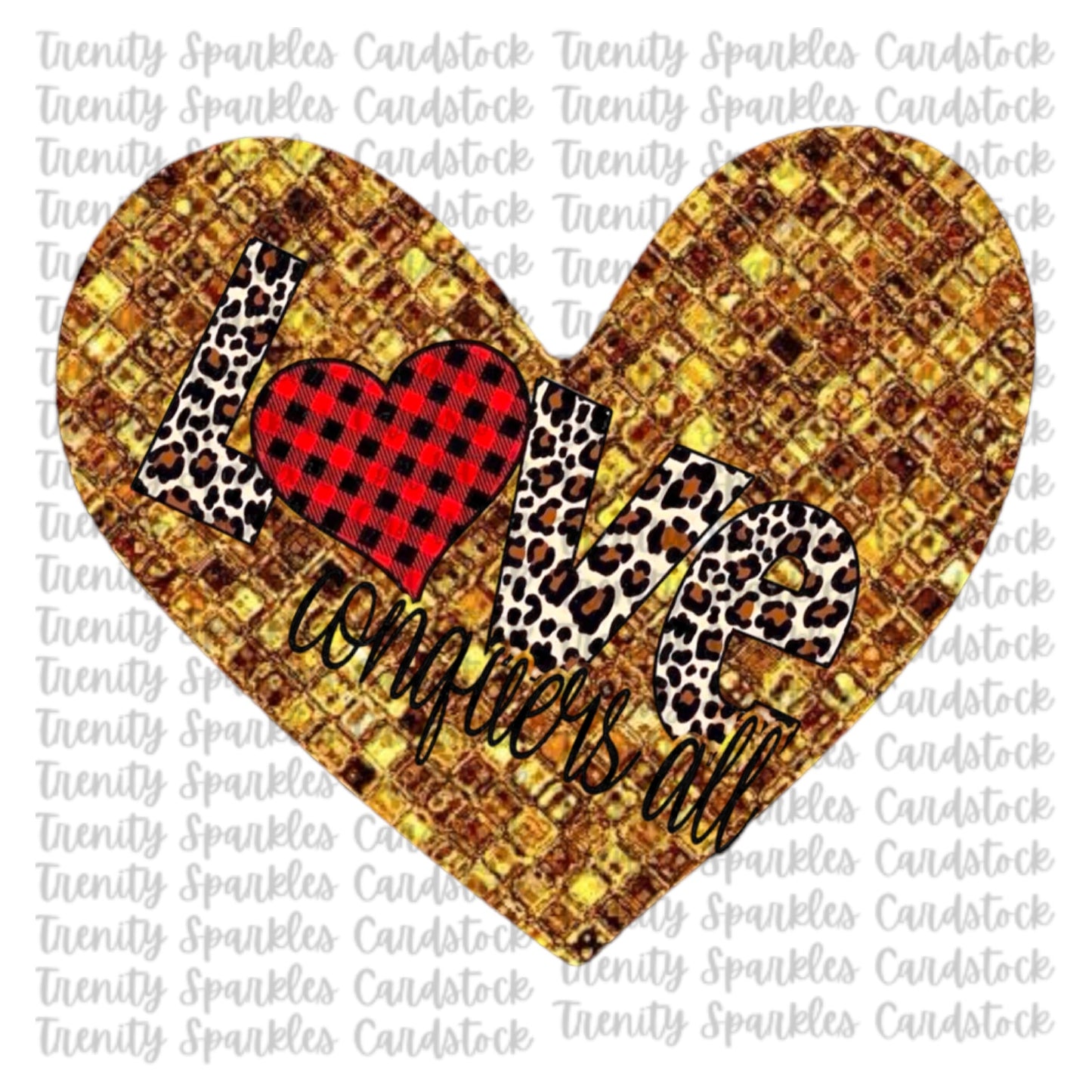 Bossy Boots Conversation Heart Cardstock