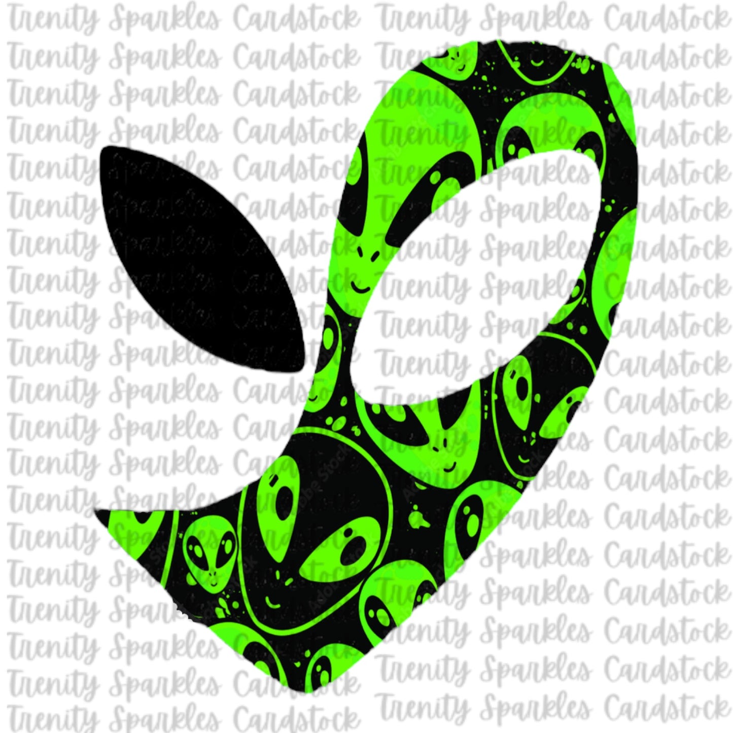 Bossy Boots Alien Yin Yang Cardstock