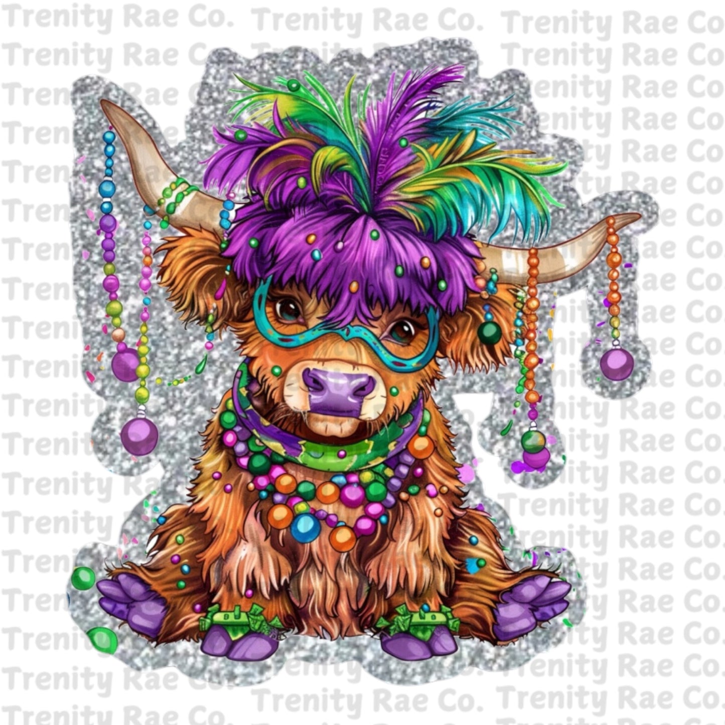 TRC Mardi Gras Cow & Cardstock