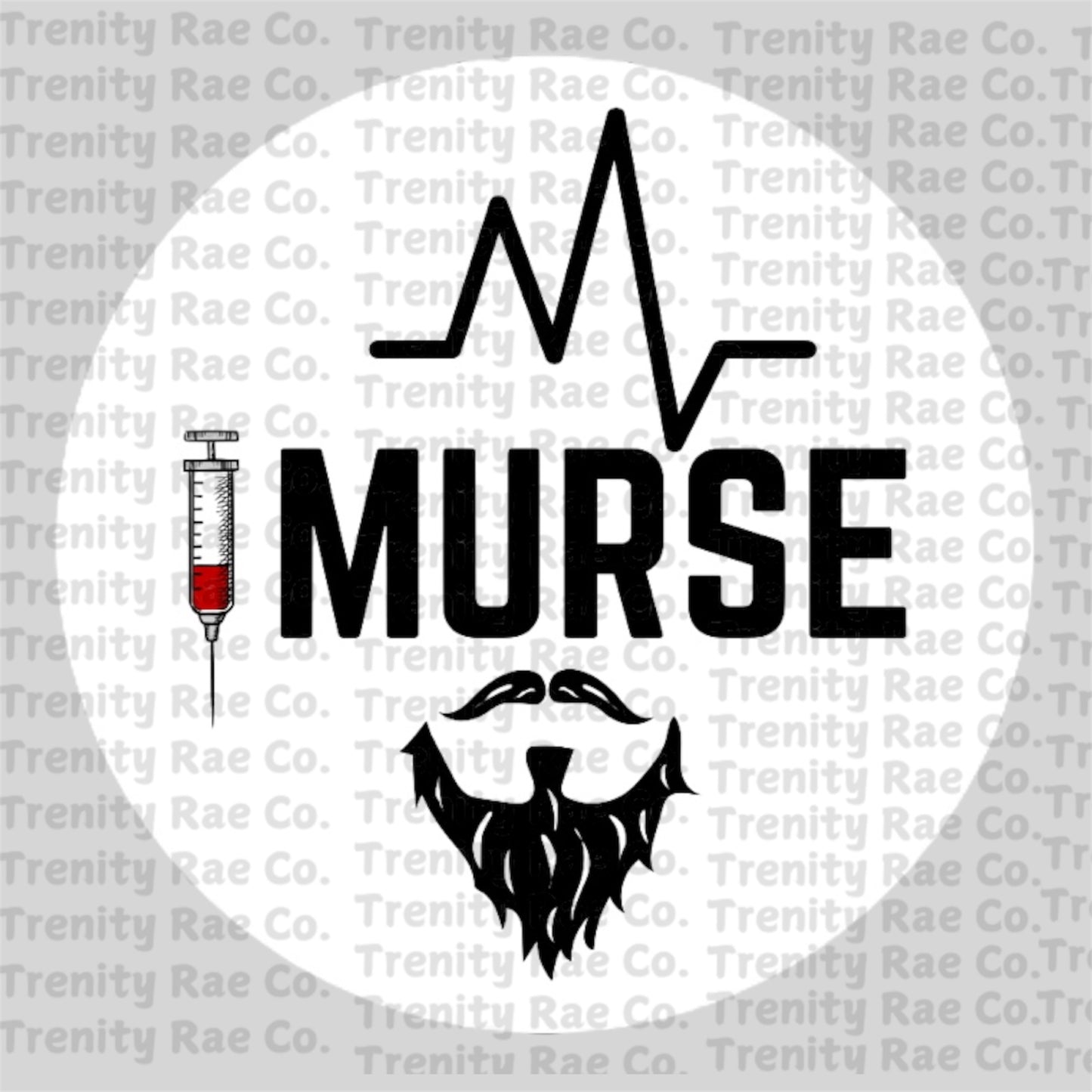 Male Nurse Circle Cardstock