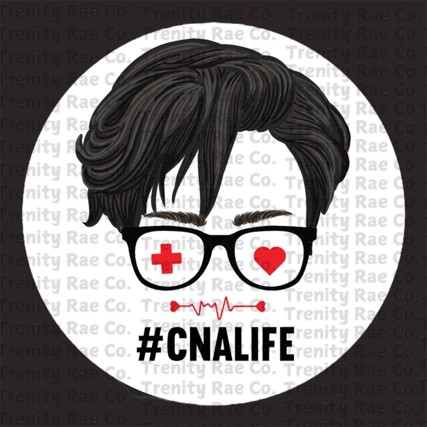 Male Nurse Circle Cardstock