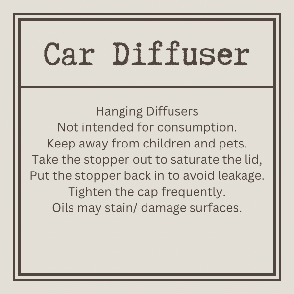 Car diffuser inserts