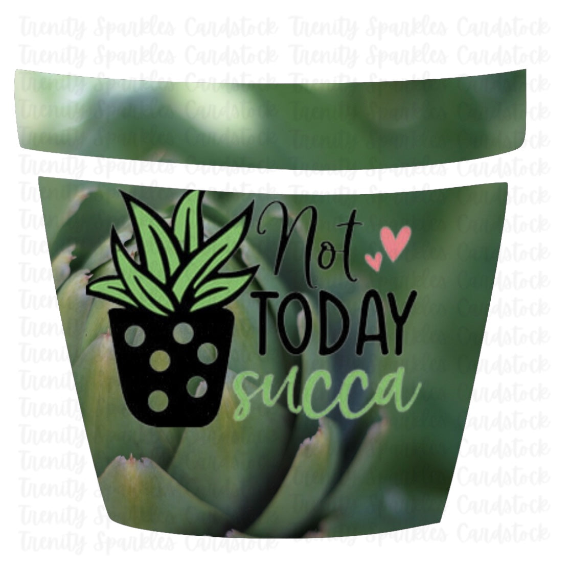 Bossy Boots Flower Pot Cardstock