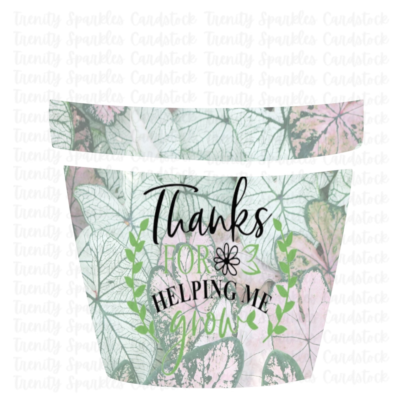 Bossy Boots Flower Pot Cardstock