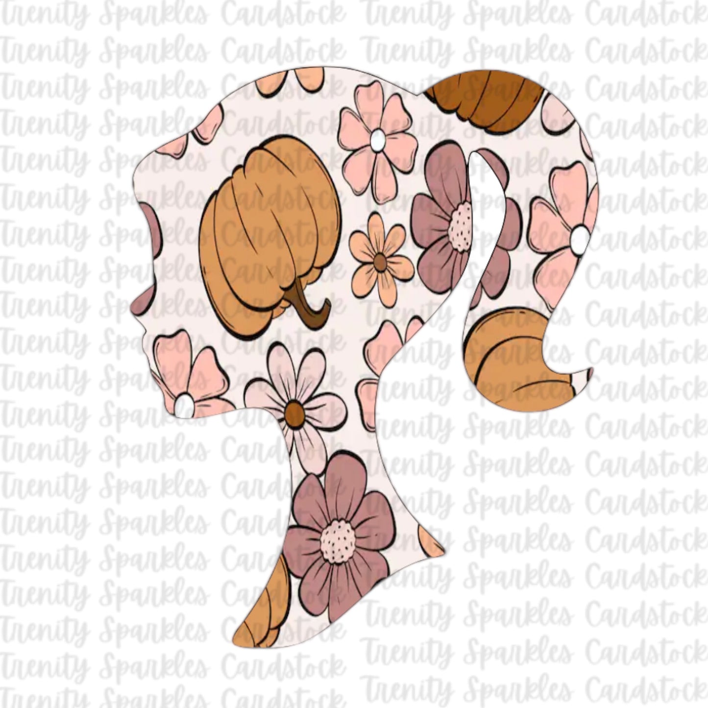 Bossy Boots Barbie head Cardstock