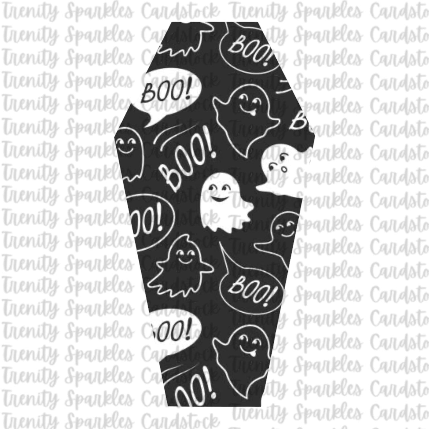 Bossy Boots Small Coffin Cardstock