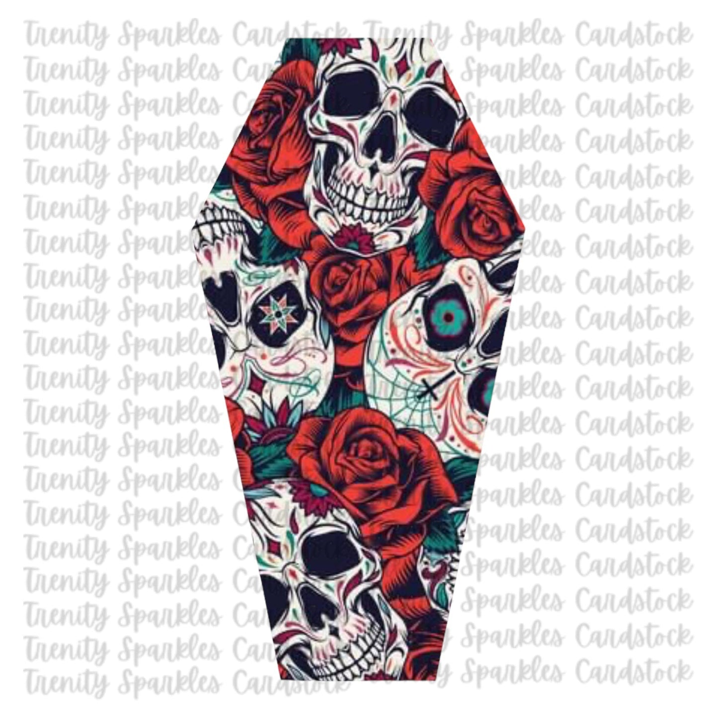 Bossy Boots Small Coffin Cardstock