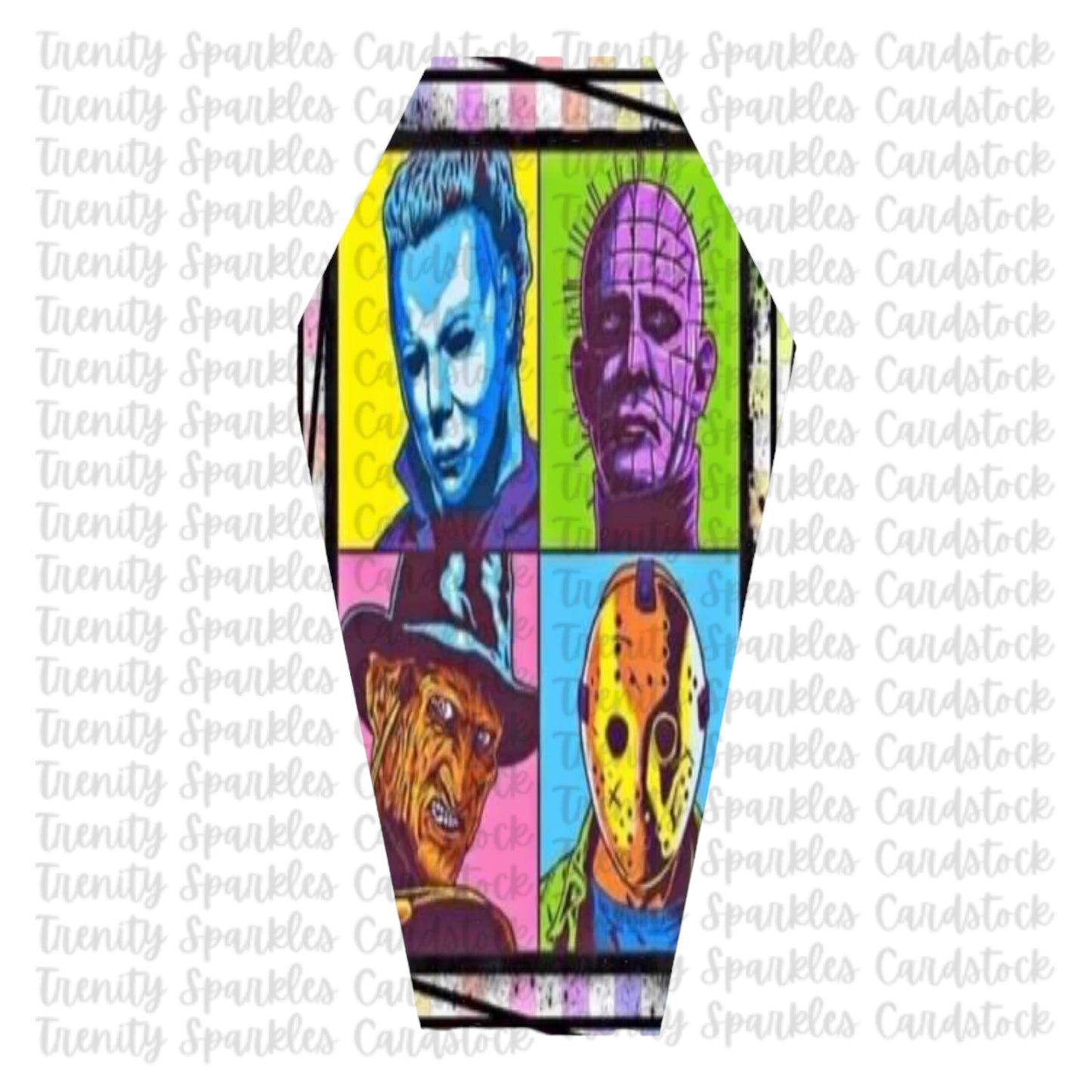 Bossy Boots Small Coffin Cardstock