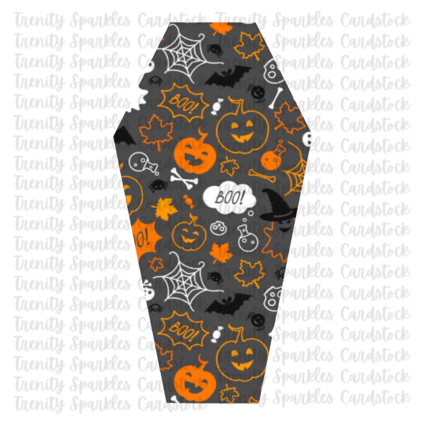 Bossy Boots Small Coffin Cardstock