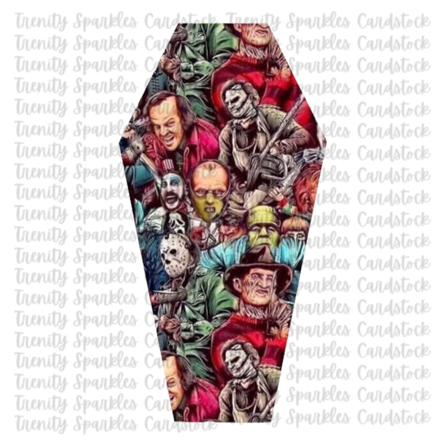 Bossy Boots Small Coffin Cardstock