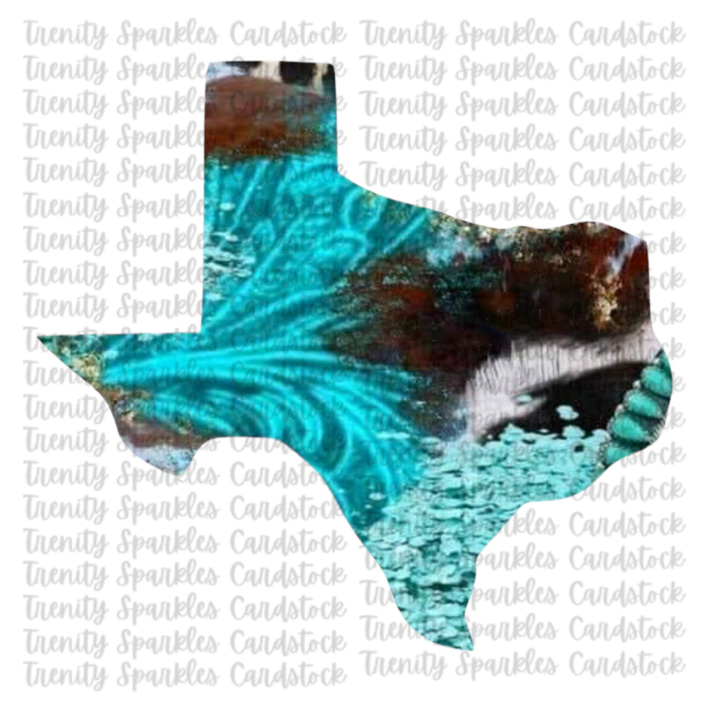 Bossy Boots Outlined Texas Cardstock