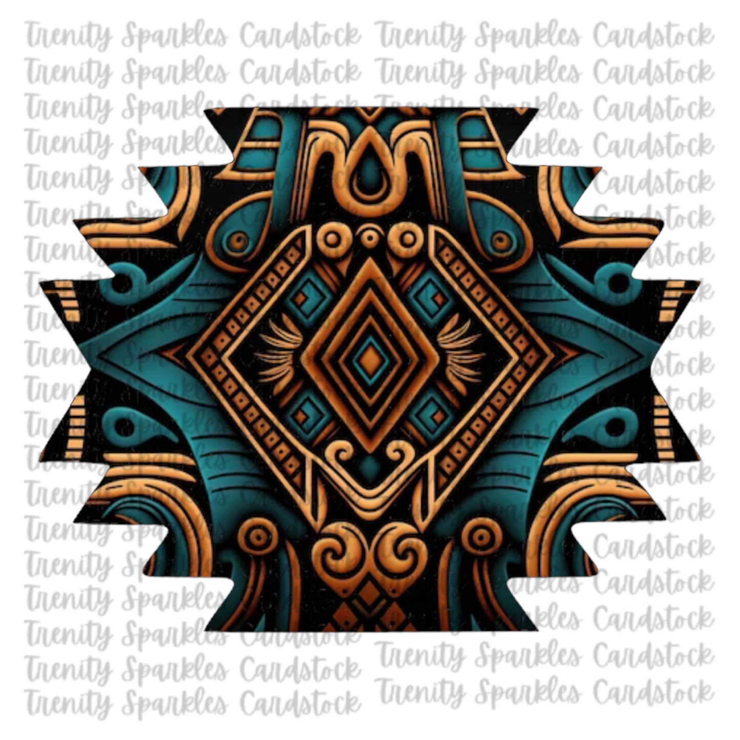 Bossy Boots Aztec Plaque Cardstock