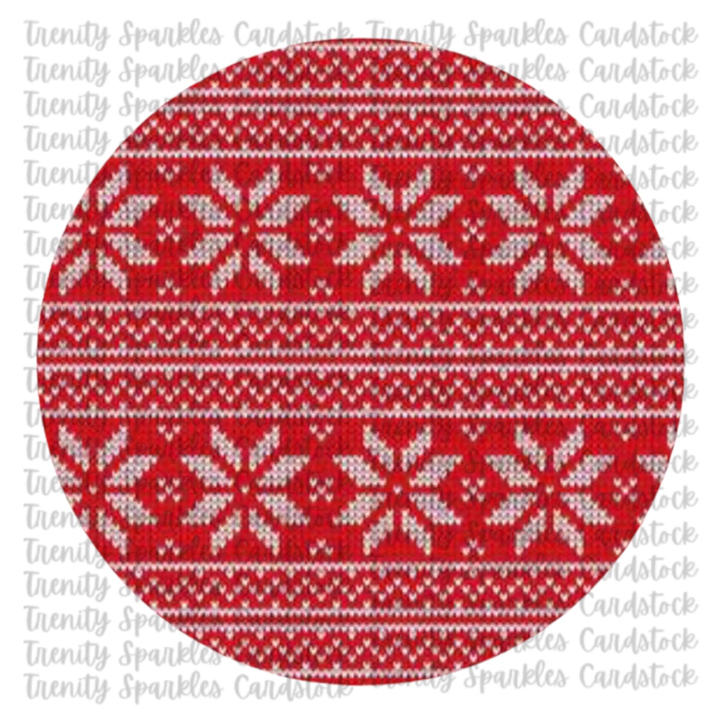 Christmas Circle Cardstock