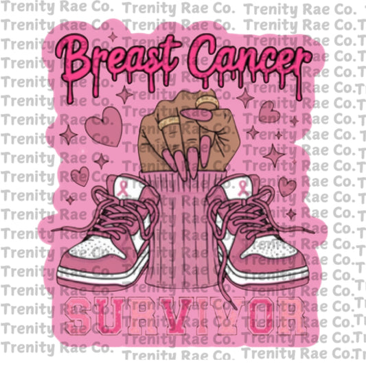 TRC breast cancer survivor cardstock