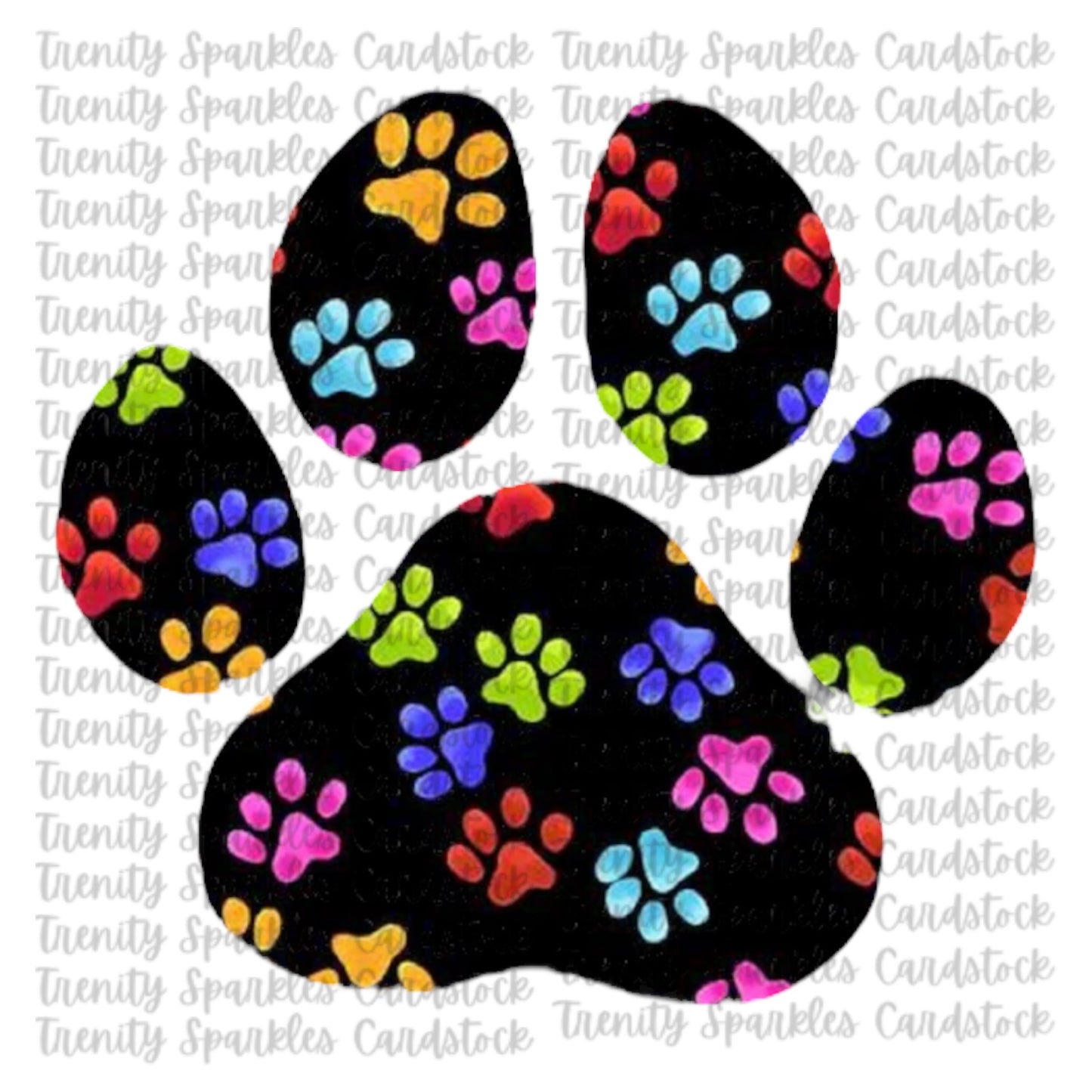 Kay J & Co Paw Print Cardstock