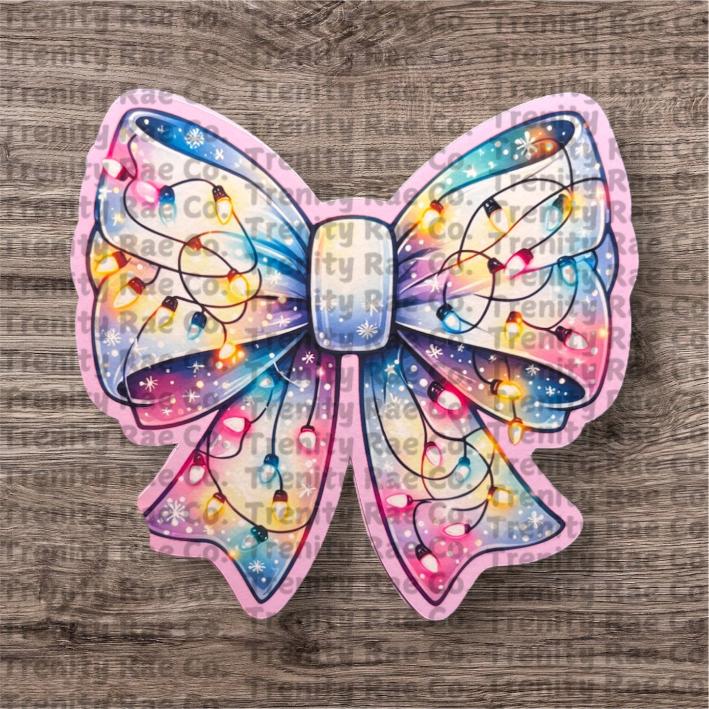 TRC Christmas bow cardstock