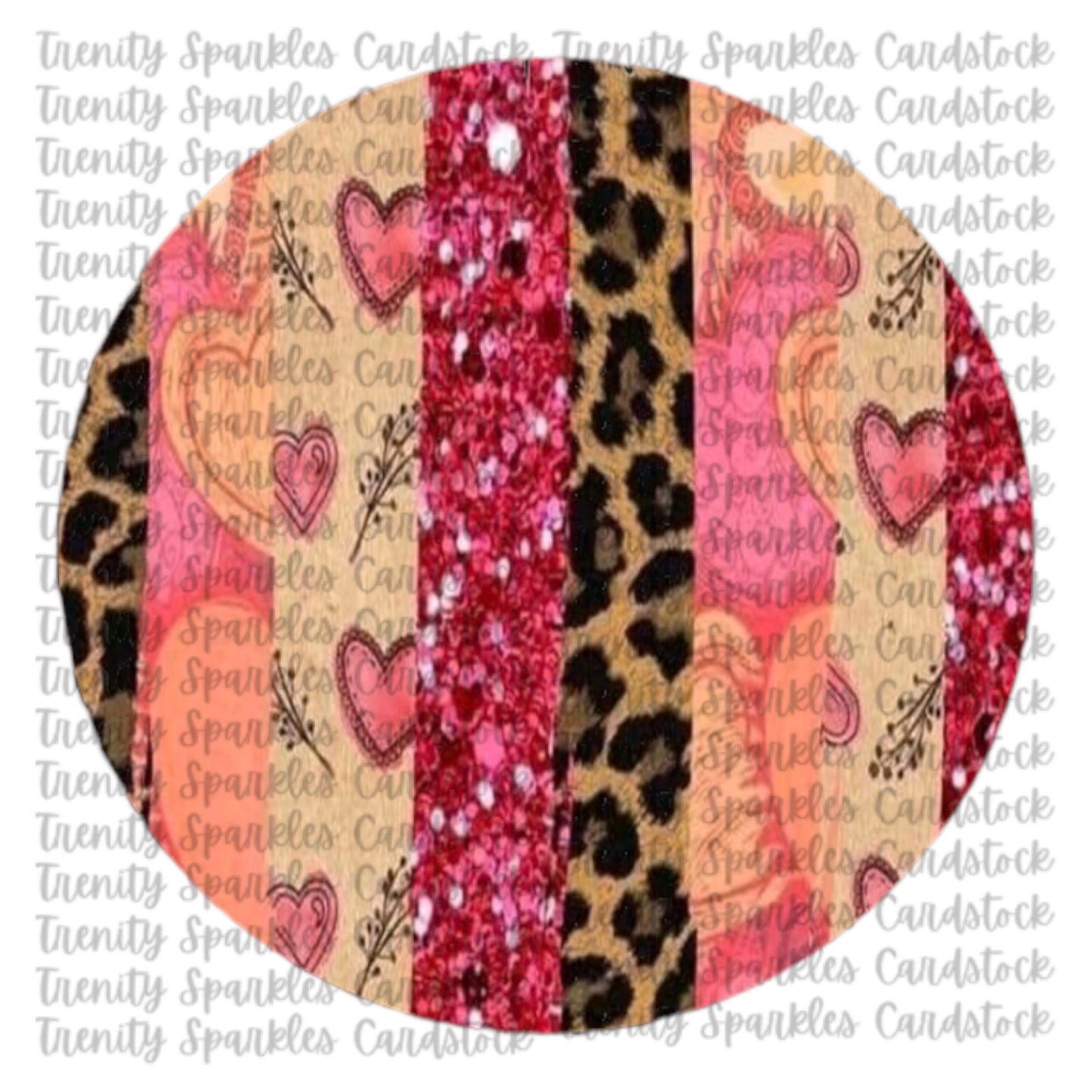 Valentine Circle Cardstock