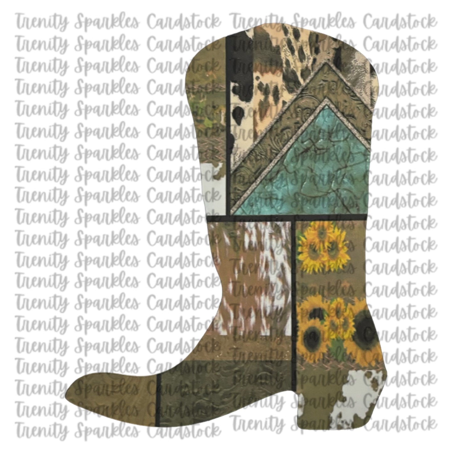 Bossy Boots Cowboy Boot Cardstock