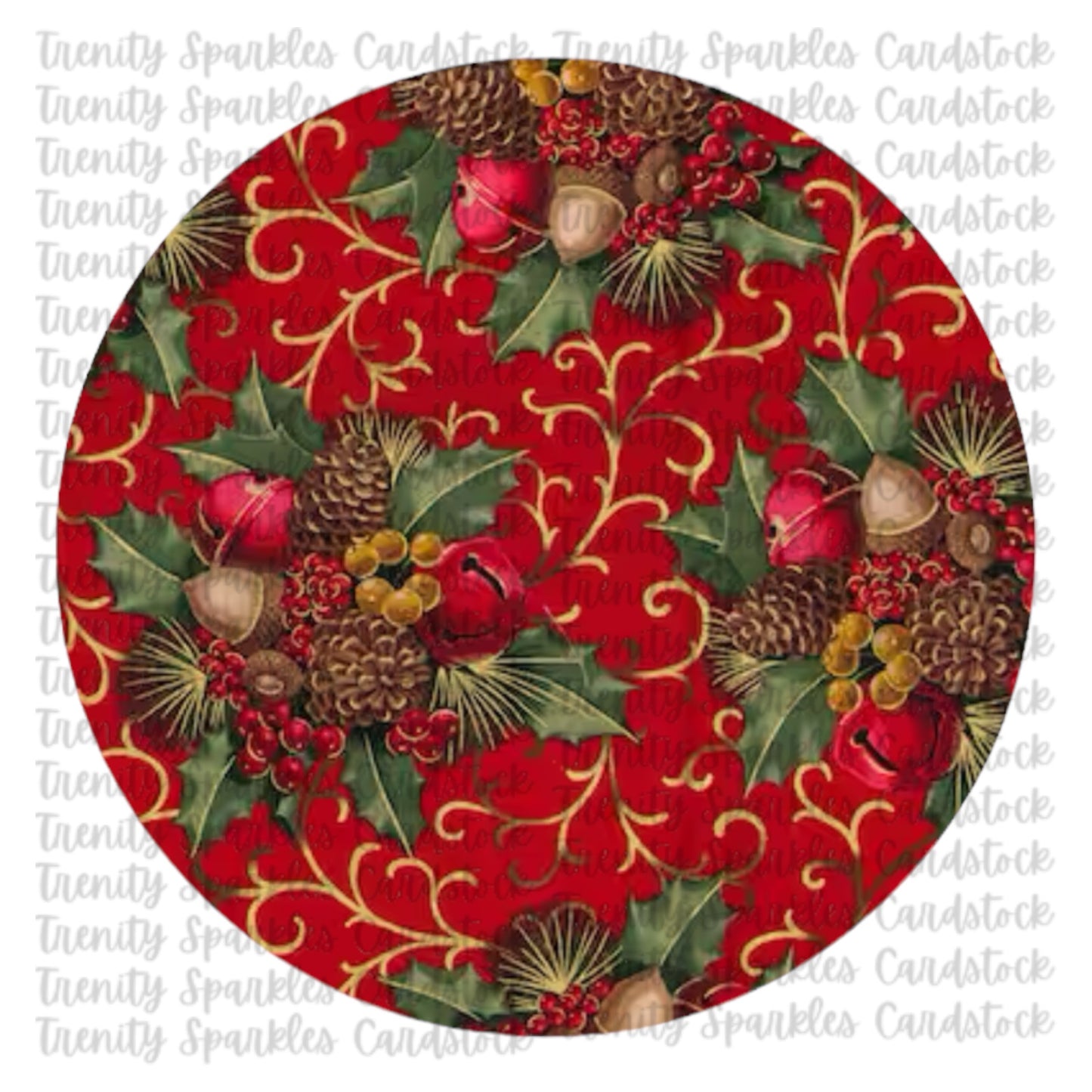 Christmas Circle Cardstock